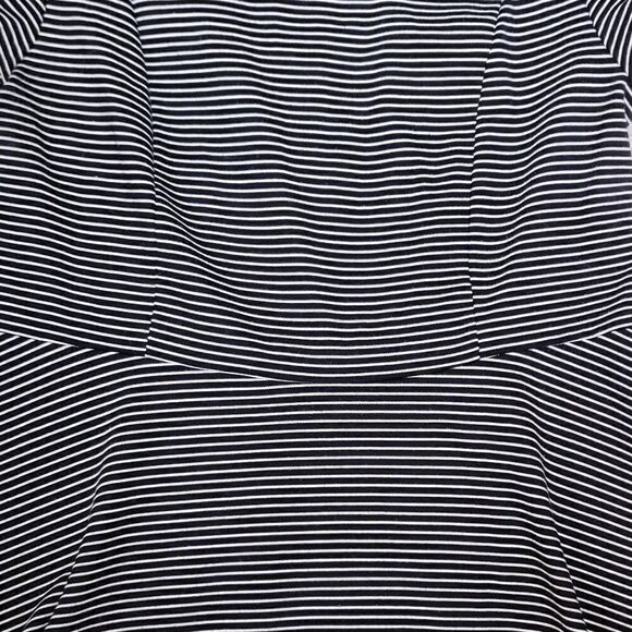 Janette Plus Cold Shoulder Striped Dress 1X - Picture 4 of 5